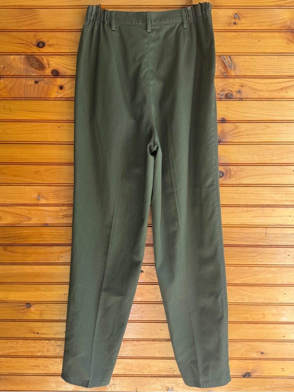 90s Pleated Trousers 12 Olive High Waist Tailored Menswear Vintage Hunt Club - Picture 3 of 14